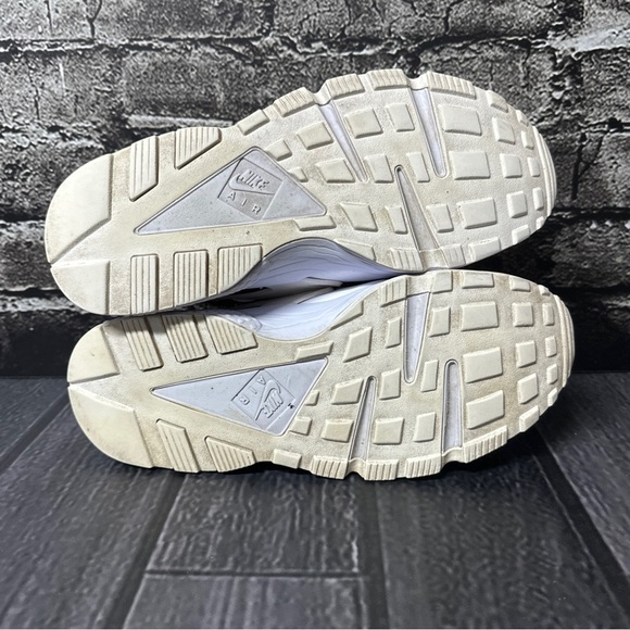Nike Air Huarache All White Platinum 318429-111 Sneakers Shoes Men's Size 9 - Picture 11 of 16